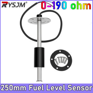 RYSJM | 1pc 0-190 ohm Water Level Sensor 250MM Fuel Level SensorStainless Steel Empty 0ohm Full 190ohm Sensor for Car Boat Oil Liquid