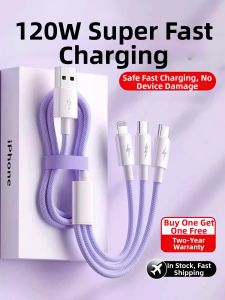 XUEEN | 3-in-1 Fast Charging Data Cable 120W