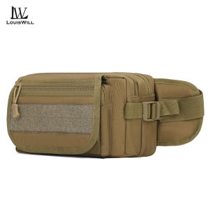 LouisWill Fashion Waist Bag Men Chest Bag Waterproof Sports Bag Large Capacity Casual Bag Lightweight Messenger Bag Outdoor Fitness Bag Business Bag