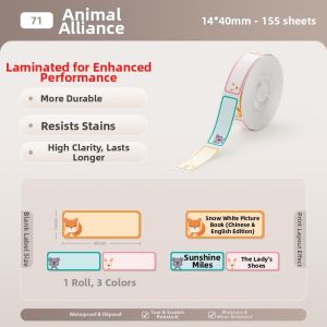 Niimbot | Colorful Waterproof Name Label Stickers
