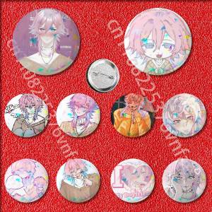 R-Ren 14 Days N-Novel with You Brooches Creative Round Badge Gifts Pins 25/32/44/58/75mm