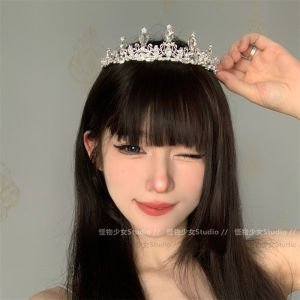 INS Simple High-Grade Baroque Style Rhinestone Princess Crown Online Celebrity Birthday Crown Hair Accessories Photo Headdress