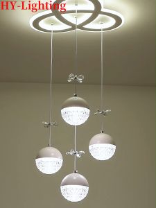 Restoran modern pendant LED langit ringan ruang tidur Nordic crystal light Luxury living room minimalist pendant light