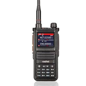 Radtel RT-470X Full Band Ham Radio 256 Channel Air Band Two Way Radio USB-C Aviation NOAA Police Marine Amateur HT Scanner Roger