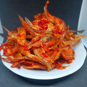 IKAN TAWAR BALADO BELAHAN 210 GRAM ENAK KERIUK KRIUK SIAP SAJI FRESH TANPA PENGAWET LAUK PAUK MAKAN INSTAN MATANG TAHAN LAMA KERING ASIN NASI ANAK KOS