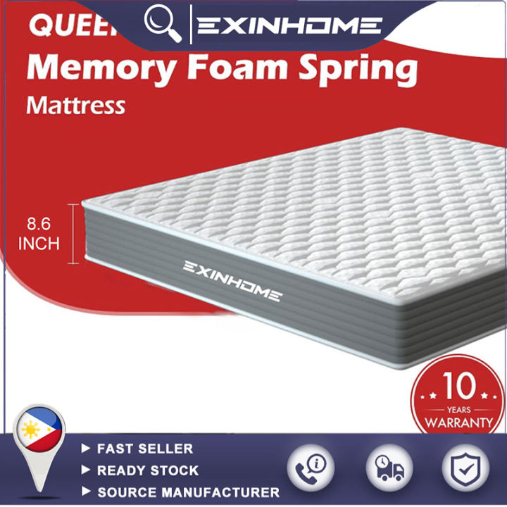 EXINHOME Uratex Foam Mattress Bed Frame Memory foam Spring mattress