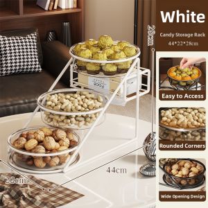 MUGG | Multifunctional Desktop Snack Tray Multi-Level Organizer for Fruits Nuts and Napkins