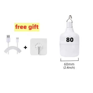 Đèn LED Khẩn Cấp Có Thể Sạc Lại Bằng USB Đèn Lồng Di Động Dùng Cho Khi Mất Điện Khi Đi Bộ Ngoài Trời Cắm Trại BBQ - Bao Gồm Pin