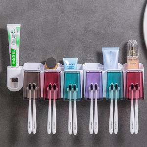 Bộ 12 Chén Đánh Răng Đựng Bàn Chải Đánh Răng Chống Trượt Không Cần Khoan Bộ Đựng Đồ Vệ Sinh Cá Nhân Sang Trọng Bộ Đồ Dùng Nhà Tắm