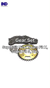 Gear Set Supra Fit New X S X 125 Revo Lama Old 100 Paket Drive Chain Kit Depan Belakang Gir Gigi 14T 36T Rantai Rante 428H 106L14 T 36 428 H 106 L 14 T 35 T 104 L 14T 35T 104L