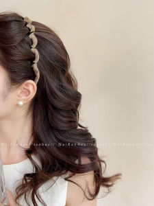 Temperament Wave Headband Internet Hot New High Skull Top Hairpin Beautiful and Exquisite Headband Hair Accessories Toothed Non-Slip Headgear