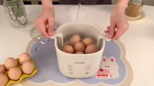 หม้ออเนกประสงค์ Xiaoai สามารถต้มไข่ได้ครั้งละ 6 ฟอง วัสดุสแตนเลส หม้อหุงไข่ หม้อหุงไข่ หม้อหุงไข่ หม้อนึ่งไข่อัตโนมัติ มัลติฟังก์ชั่นในครัวเรือน หม้อขนาดเล็ก เครื่องทําอาหารเช้าไข่นึ่ง มัลติฟังก์ชั่น สามารถต้มไข่ได้