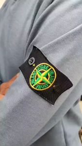 sweater crewneck stone island-sweater pria abuabu/blue denim-sweater import bordir emblem