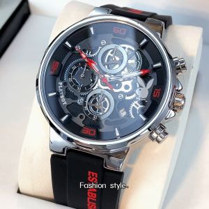 PLAYBOY jam tangan pria dewasa 2024 otomatis anti air bercahaya kalender multifungsi dial  mode Keren jam tangan cowok original asli