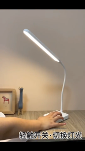 🇲🇾Selangor Ready Stock LED Desk Lamp Touch Dimming Study Table Light 3 Modes USB Rechargeable Eye Protection Lampu Meja