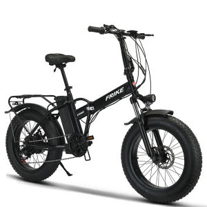 20 Inch Folding Electric Bicycle Snowmobile Fat Tire Off-Road Assisted Lithium Battery Mountain Bike Change Gear DIY Brand