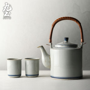 JOTO | Retro Blue and White Underglaze Large Capacity Water Pitcher