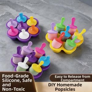 XUANDOYAN | Food-Grade Silicone Ice Cream & Popsicle Mold 7 Cavity