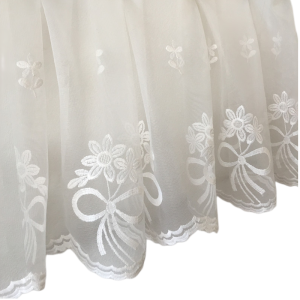 34cm Dây Thừng Lớn Thêu Polyester Thủ Công DIY Trang Trí Nhà Mềm Phụ Kiện Viền Ren Viền Trắng Sóng