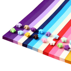 Reviln กระดาษพับดา DIY ดาวนําโชค กระดาษพับดาว Star origami