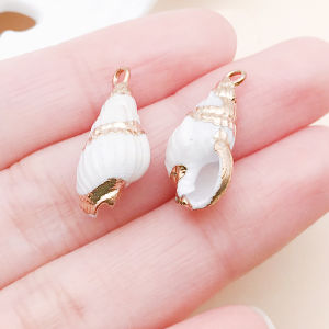 2 Chiếc Vỏ Sò Biển Tự Nhiên Quyến Rũ Nhỏ Conch Vỏ Ốc Xà Cừ Hạt Cho DIY Trang Sức Làm Phụ Kiện-Vòng Cổ Vòng Tay Mặt Dây Chuyền
