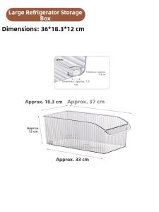 Transparent No Lid Rolling Storage Box