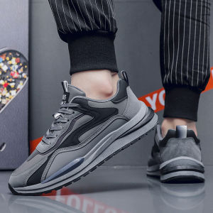 2025 Casual Mens Shoes Korean Sneakers Running Sports Rubber Black Shoes For Men Heightening Shoes