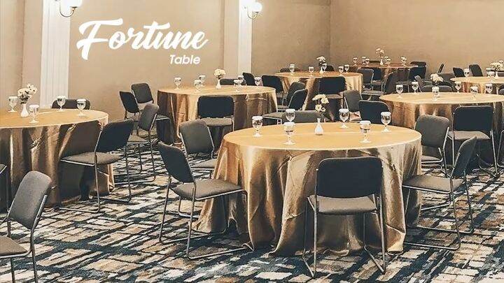 Seahorse Fortune 120 - Meja Banquet | Meja Meeting | Round Table | Meja Bulat - Multplek Coating