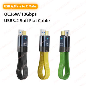 USB3.2 USB3.1 Gen2 10Gbps Cable USB-A to USB Type C Cable 3A 36W Fast Charging 10G Data Transfer Cord USB-C for SSD Hard Disk