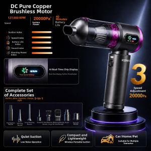 KONKA | High Suction Handheld Wireless Car Vacuum Cleaner with Blowing Function