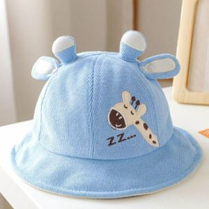 T.I - Topi Bisbol Anak Laki Perempuan Sleepy Giraffe Baseball dan Bucket Hat Import