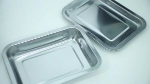 INDS 3 PCS Nampan Stainless Steel Ukuran 27/32/36CM
