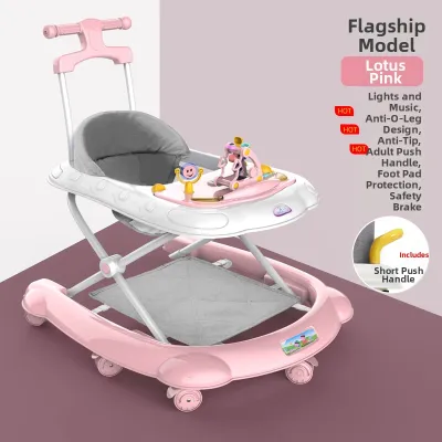 Multifunctional Anti-O Type Legs Side Flip Baby Walker