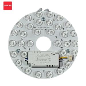 IRALAN LED Light Board AC 85-265V ถึงพัดลมหรือไฟเพดานแหวนแผงวงกลมรีโมทคอนโทรลติดตั้งง่าย