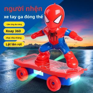 MONLEYTA | Xe lướt điện Spiderman Xe đồ chơi trẻ em Xe đạp trượt Xe đồ chơi mô phỏng Xe gấp Xe mô phỏng dành cho bé trai và bé gái