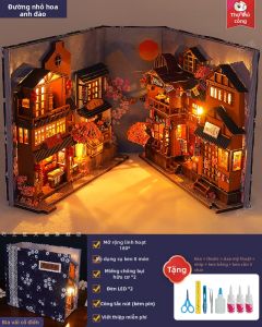 QIAOZHIJIANG | DIY Quà Tặng Trang Trí Dạng Đỡ Sách Nhà Cổ