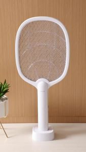 2 in 1 Electric Mosquito Swatter Type-C Rechargeable Mosquito Lamp Insect Fly Zapper Home Indoor Outdoor Pest Control