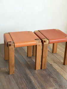 Vintage Teak Wooden Square Stool