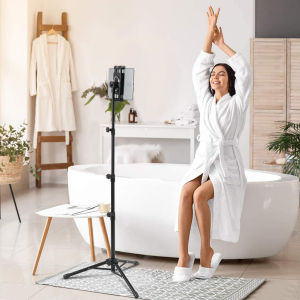 Adjustable Tablet Tripod Floor Stand Mount Support For 4.7-12.9 inch 360° Rotating Tripod Mount for iPad Pro 