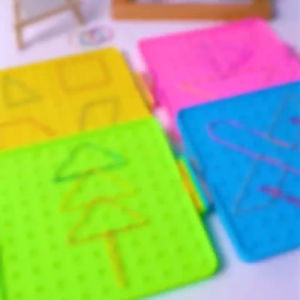 [SG Seller] Play & Learn Geoboard – Creative Shape Puzzle Toy