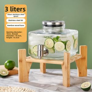 HUALUOLAN | High Borosilicate Thickened Cold Water Jug with Tap