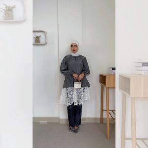 Eclemix Top Raona | Atasan Wanita Blouse Tali Daily