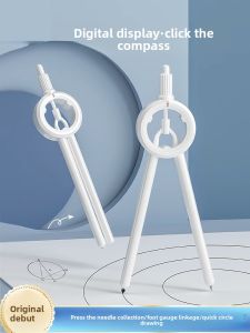 MONLEYTA | Professional Student Compass Set Digital Display Pen Type High School Drawing Ruler With Scale Middle School Creative High Aesthetic Multi-Function