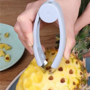 Stainless Steel Pineapple Peeler Pineapples Clip Easy Pineapple Knife Cutter Corer Vegetable Fruit Hole Digger