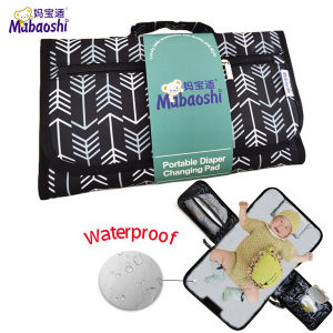 Mabaoshi Foldable Baby Diaper Changing Pad Baby Nappy Diaper Changing Pad Mat Portable Pad Handbag