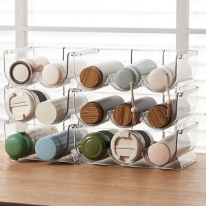 Universal Bottle Holder Water Bottle Organizer Stackable Wine Rack Refrigerator Organizer