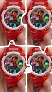 (K53) Jam Tangan Boboiboy Muzik Lampu / Cartoon Light Music Kids Watch