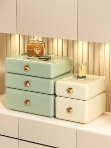 กล่องเก็บของชั้นวางของแบบลิ้นจี่หลายชั้น กล่องเก็บของสำหรับใส่กุญแจ หน้าบ้าน สำนักงาน ตกแต่งโต๊ะทำงาน กล่องเก็บของแบบพกพา กล่องเก็บของแบบพกพา