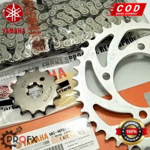 GEAR RANTAI SET JUPITER MX OLD / NEW YAMAHA 50C KUALITAS ORIGINAL ASLI YGP GIGI TARIK GER GIR