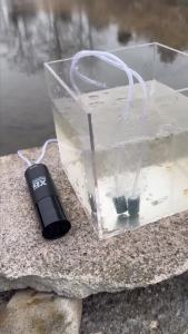 Aquarium Fish Tank Oxygen Pump Charging Dual-Purpose Air Pump Usb Lithium Battery Household Portable Fishing Mute 2400ma Outdoor